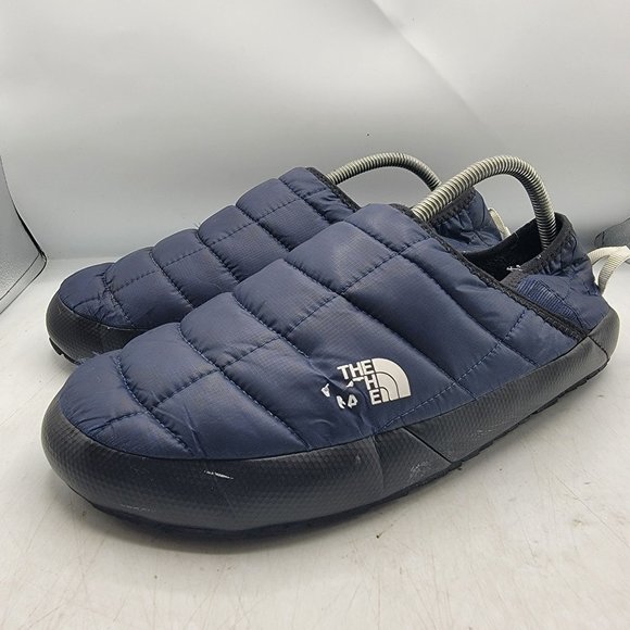 The North Face Mens 11 Blue ThermoBall Traction V Mule Slipper Shoes Loafers - Picture 4 of 12